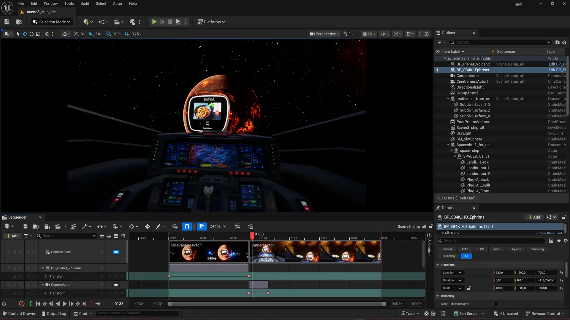 Spaceship CGI placeholder