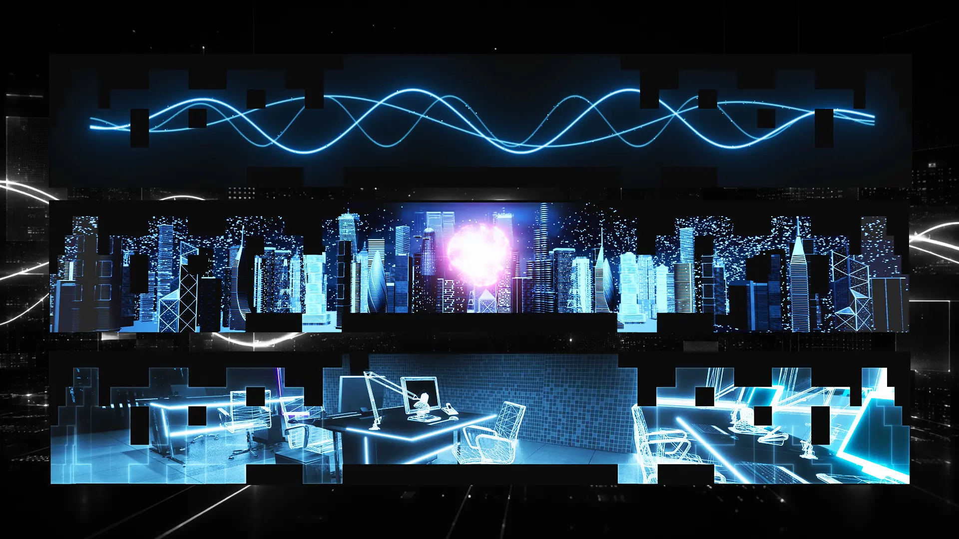 Lifecell cube projection mapping placeholder