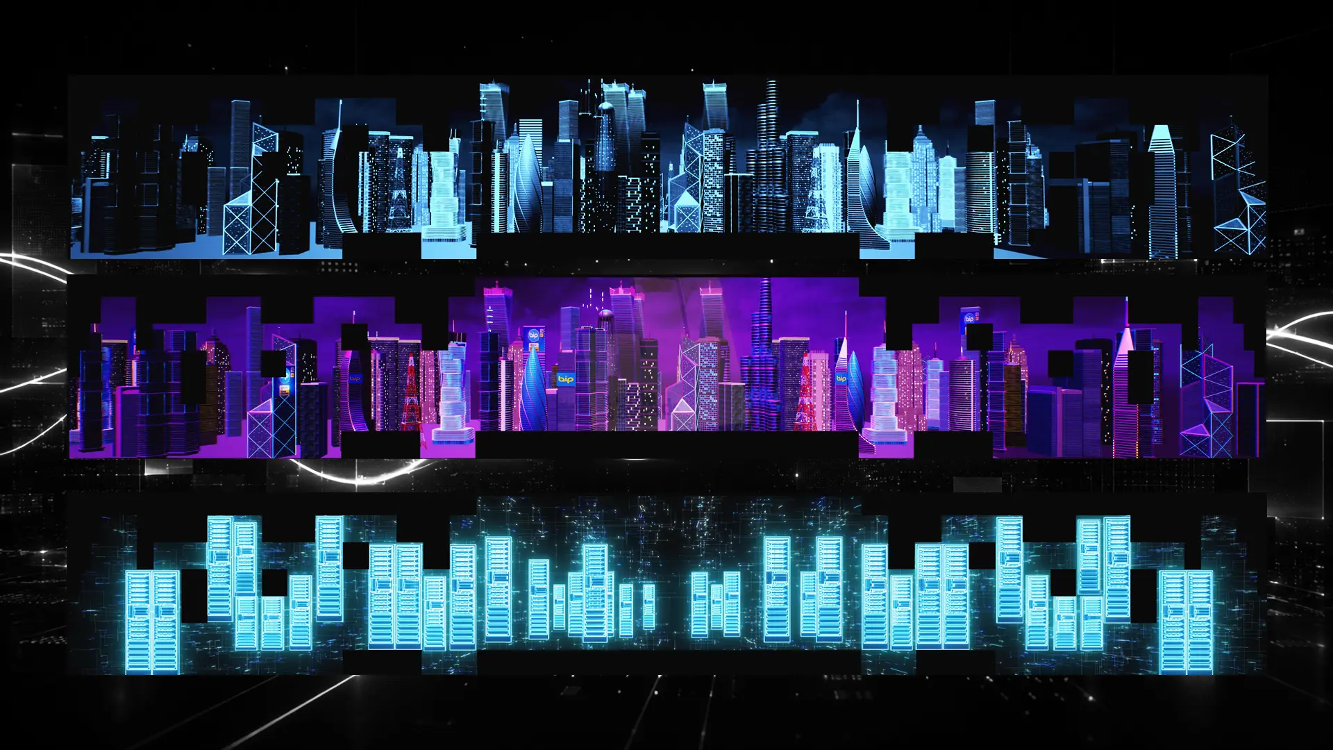 Lifecell server city scene placeholder